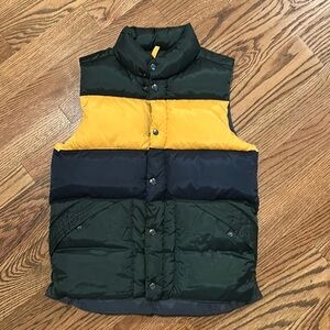 Gap Kids' Heavy Weight Yellow and Green Puffer Vest